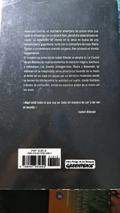 Libro 'La Ciudad de las Bestias' de Isabel Allende - miniatura 2