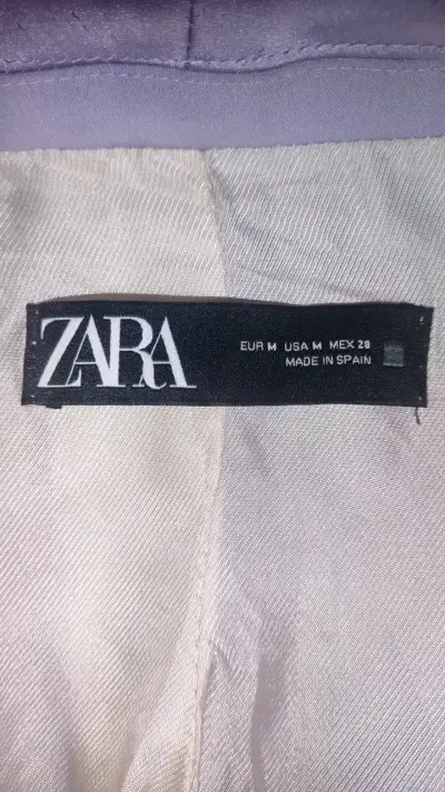 Blazer lila para mujer Zara talla M - miniatura 3