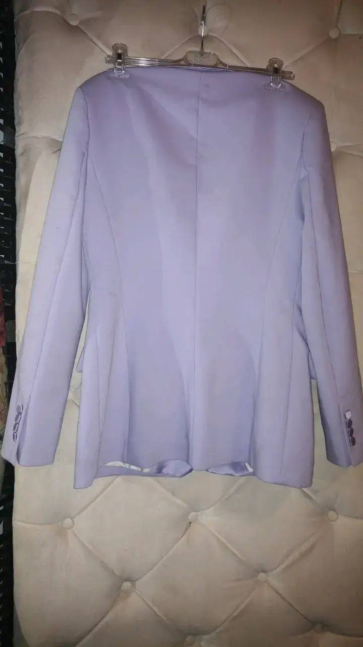 Blazer lila para mujer Zara talla M - 4