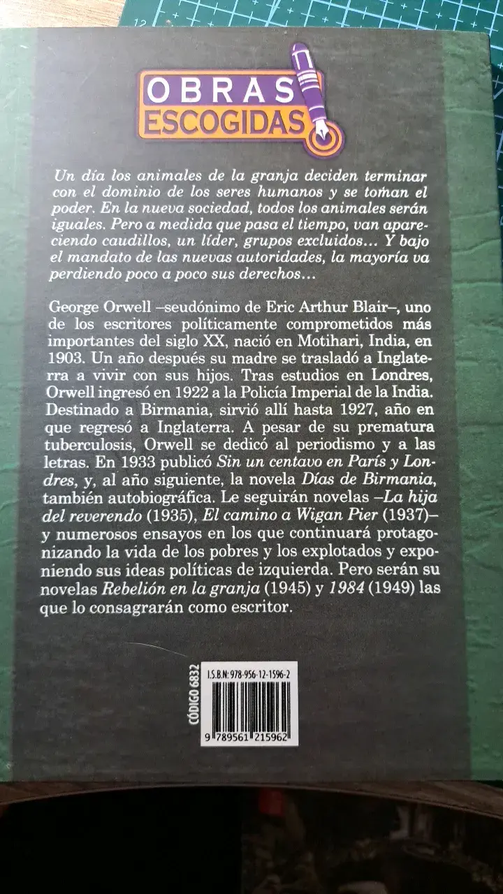Libro Rebelión en la Granja de George Orwell - 2