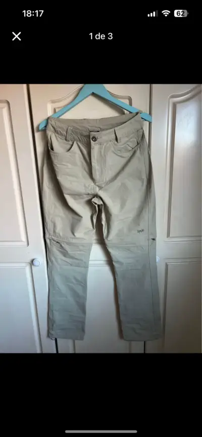 Pantalones desmontables beige para mujer Uppii - miniatura 1