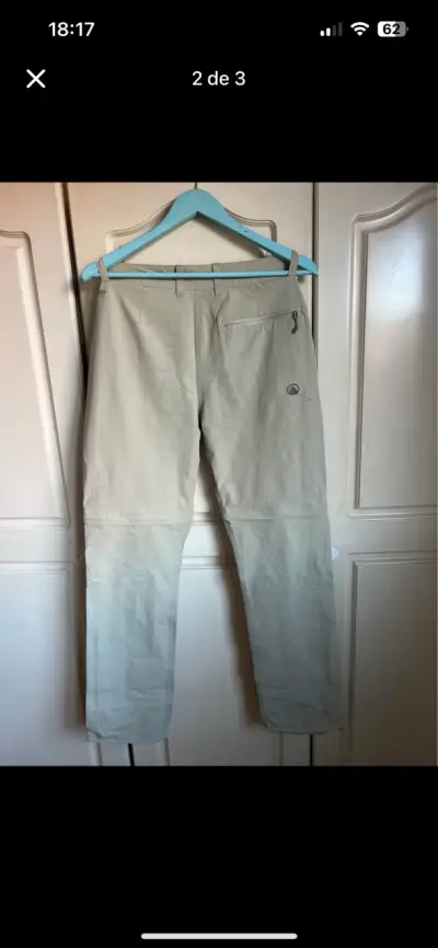 Pantalones desmontables beige para mujer Uppii - miniatura 2