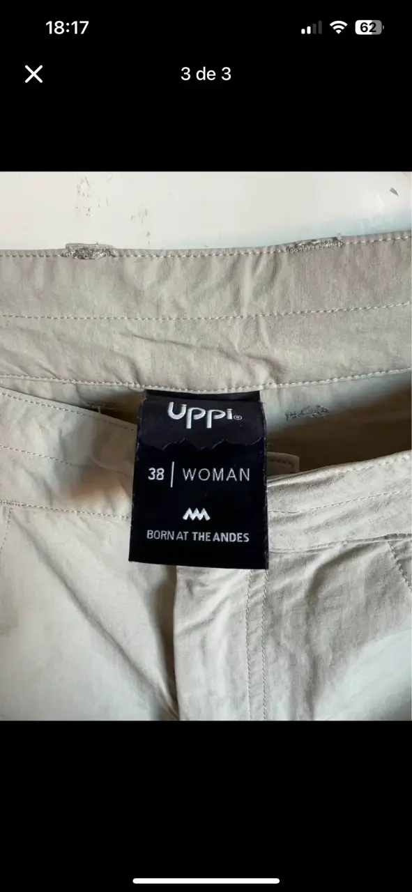 Pantalones desmontables beige para mujer Uppii - 3