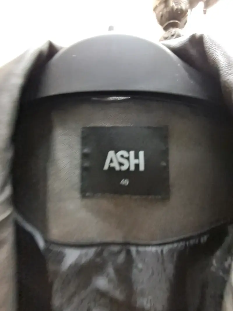 Blazer de cuero negro para mujer ASH - 2
