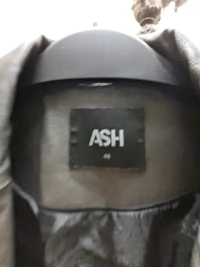 Blazer de cuero negro para mujer ASH - miniatura 2