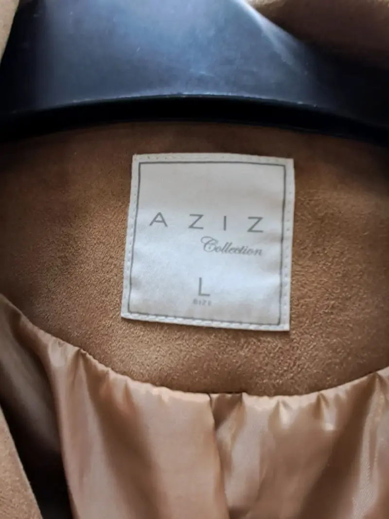 Chaqueta de gamuza marrón para mujer Aziz - 2