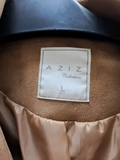 Chaqueta de gamuza marrón para mujer Aziz - miniatura 2