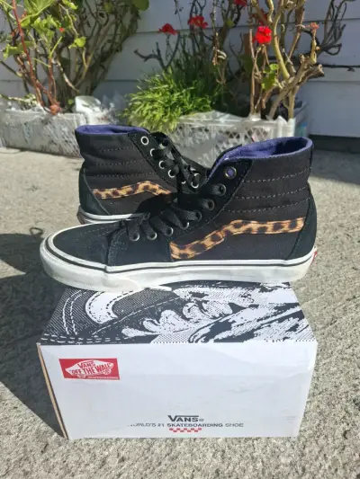 Zapatillas Vans negra-animal print - miniatura 2
