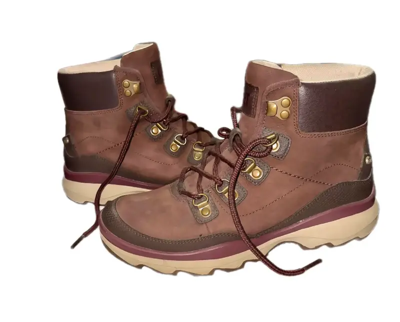 Botas de cuero para mujer CAT marrones - 2