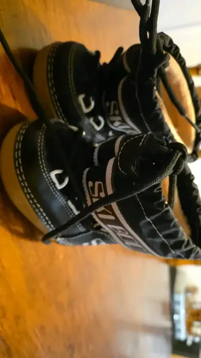 Botas de esquí negras para niños - miniatura 3