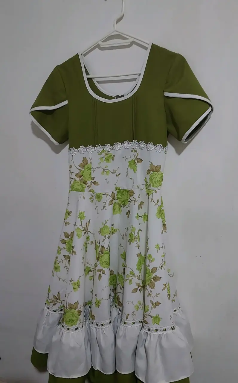 Vestido de cueca con estampado floral para mujer - 2
