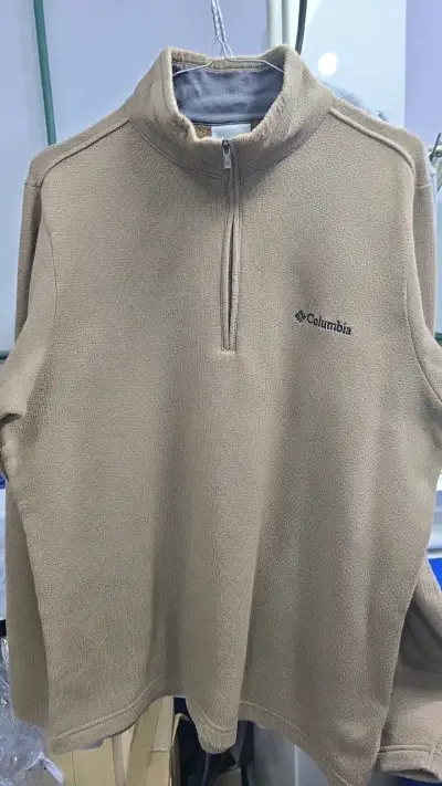 Polerón Columbia beige con cierre medio - miniatura 1
