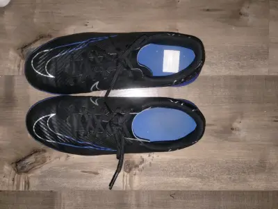 Zapatillas deportivas Nike negras y azules - miniatura 4