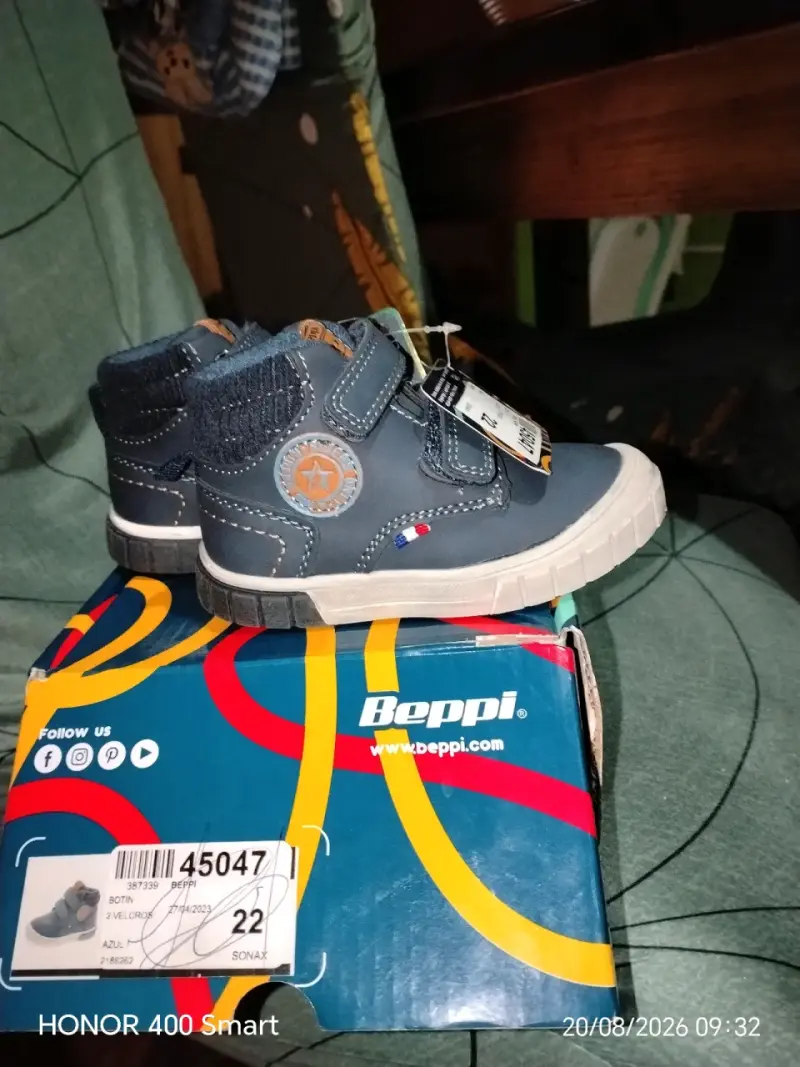 Botines para niños Beppi azul con velcro