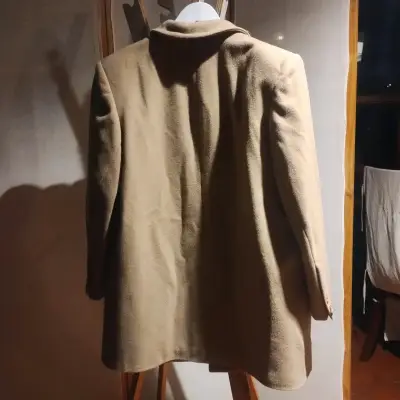 Abrigo de lana beige Maison Claire - miniatura 4