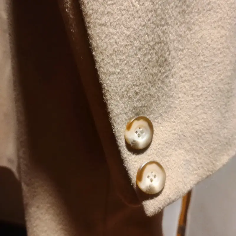 Abrigo de lana beige Maison Claire - 5