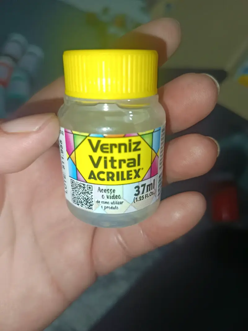 Barniz Vitral Acrilex Transparente 37ml