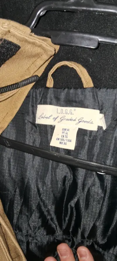 Chaqueta L.O.G.G. marrón con capucha de piel - miniatura 1
