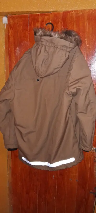 Chaqueta L.O.G.G. marrón con capucha de piel - miniatura 4