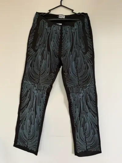Pantalones negros con diseño Singolare - miniatura 1