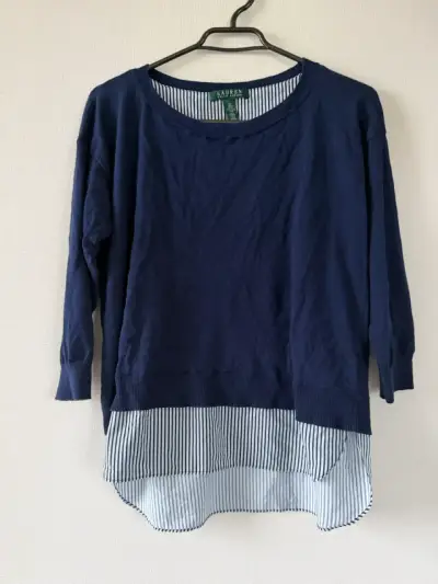 Blusa azul con diseño a rayas Lauren ralph lauren - miniatura 1