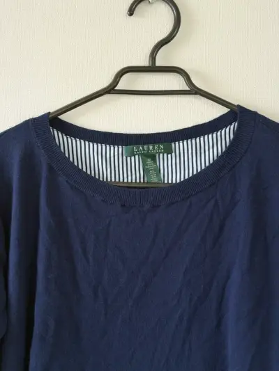 Blusa azul con diseño a rayas Lauren ralph lauren - miniatura 2
