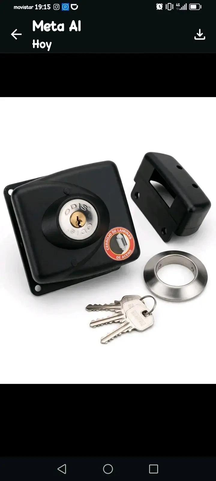 Cerradura de seguridad Odis con llaves - 2