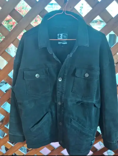 Chaqueta de mezclilla negra Wild Lama para hombre - miniatura 1