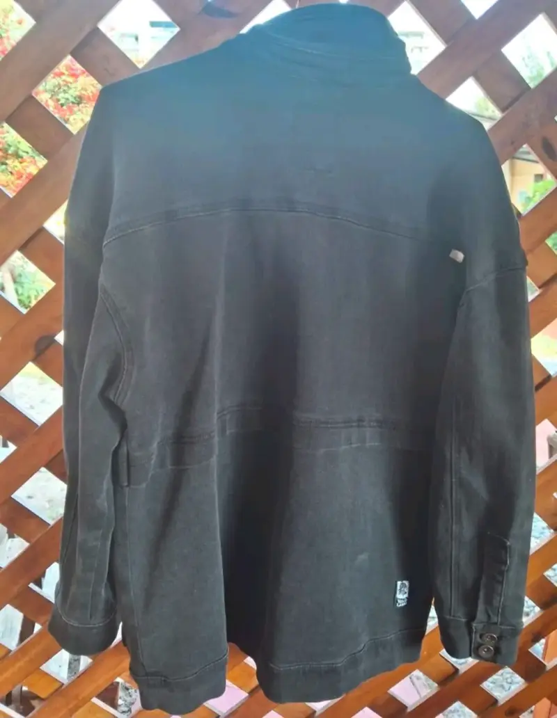 Chaqueta de mezclilla negra Wild Lama para hombre - 3