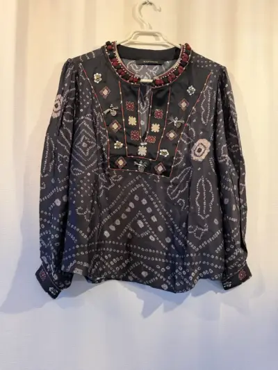 Blusa bordada bohemia Rapsodia - miniatura 1