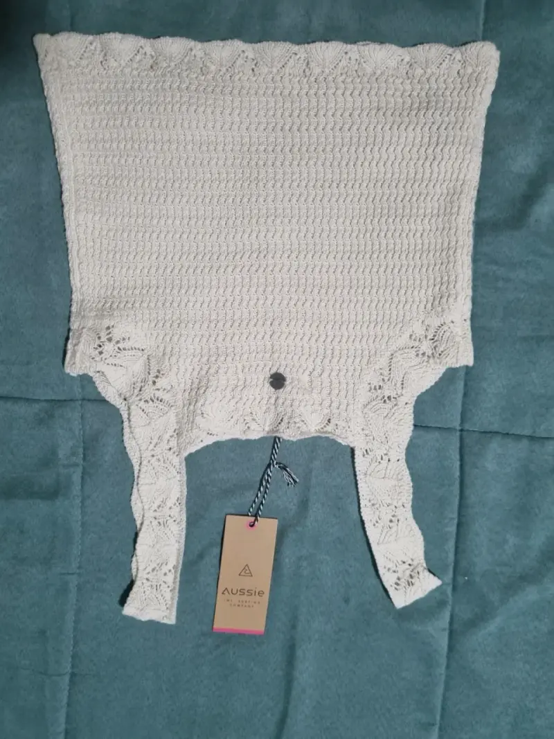 Top tejido blanco marca Aussie - 1