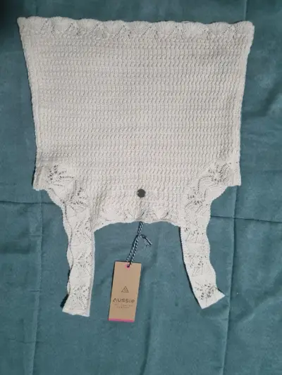 Top tejido blanco marca Aussie - miniatura 1
