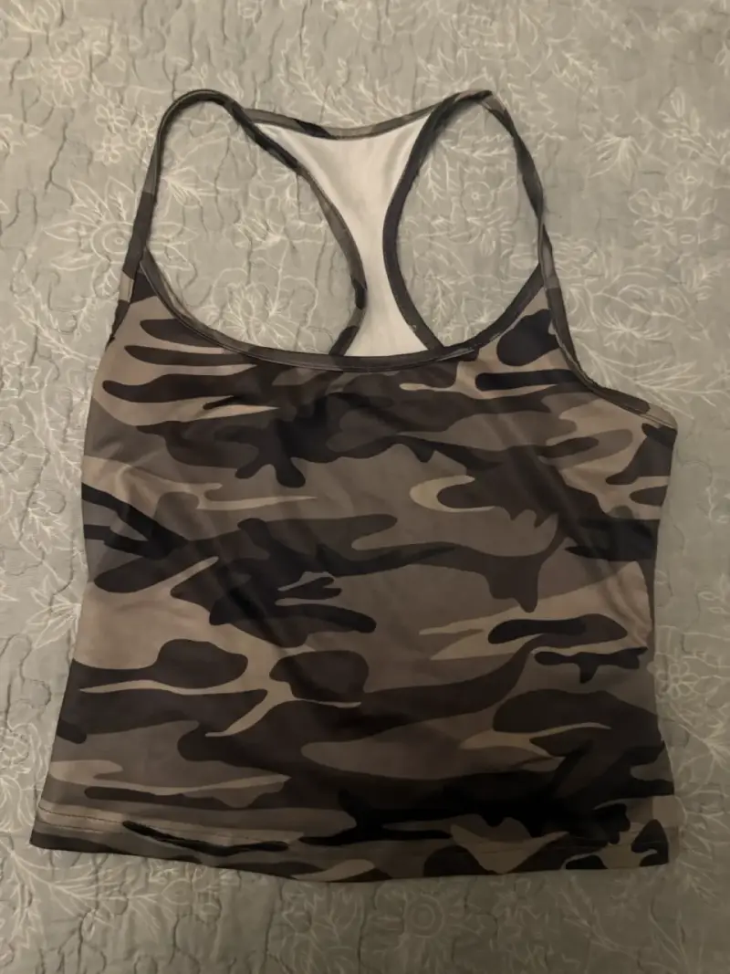 Pack de tops sin mangas estampados y lisos - 4