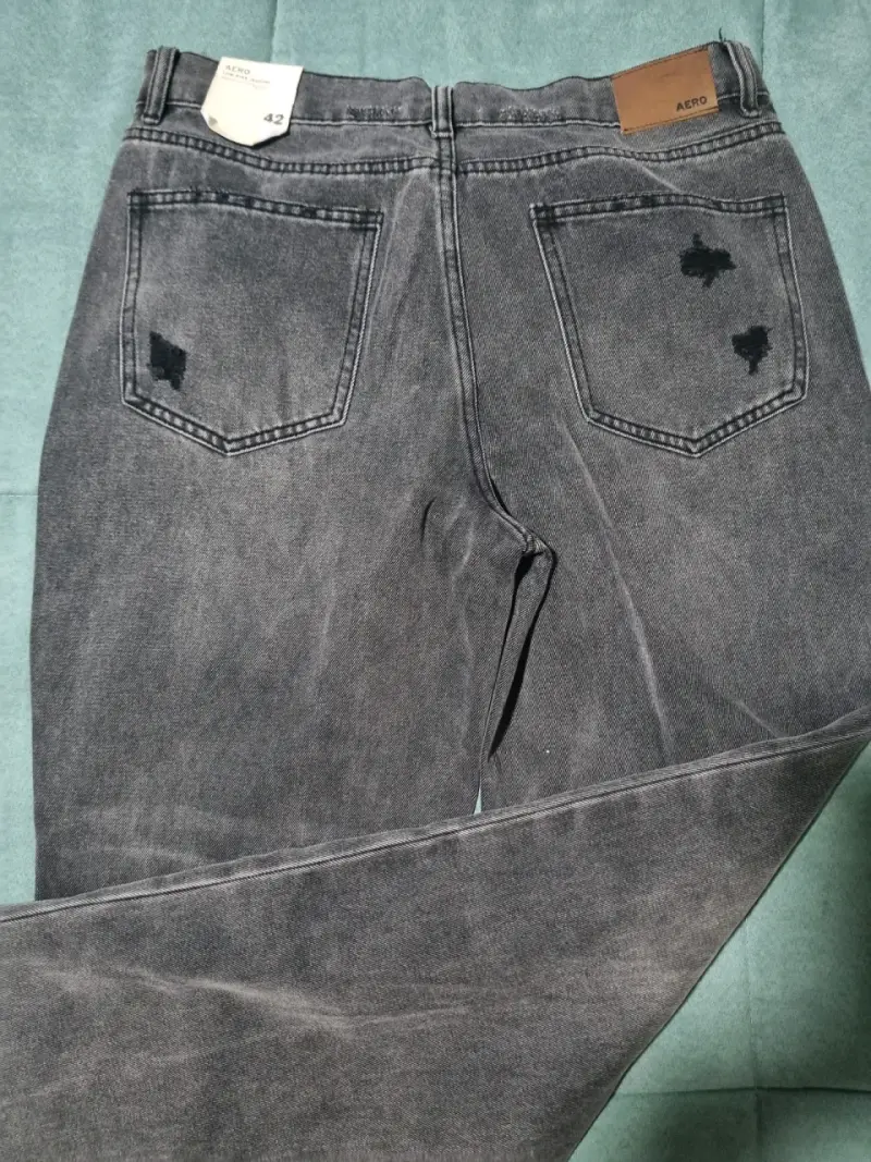 Jeans negros desgastados Aéropostale para hombre - 4
