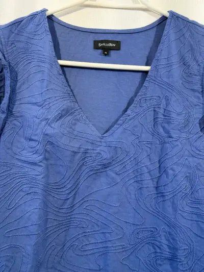 Blusa sin mangas azul con diseño Saville Row - miniatura 2