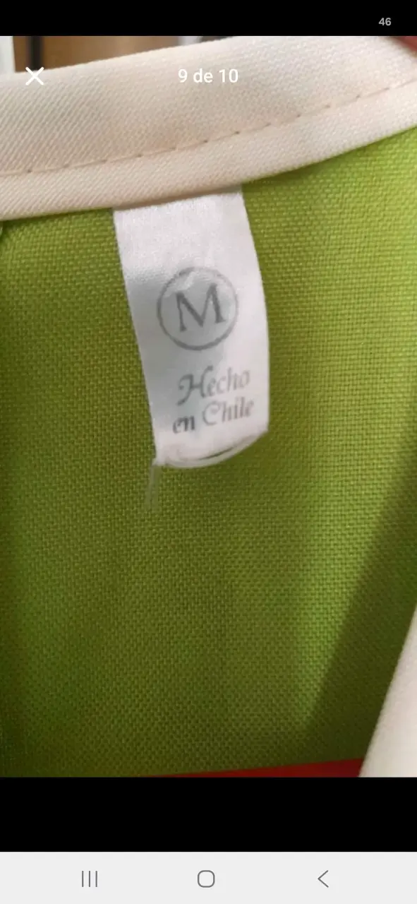 Vestido folclórico verde con detalles blancos - 4