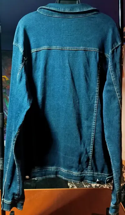 Chaqueta de mezclilla para hombre talla L - miniatura 2