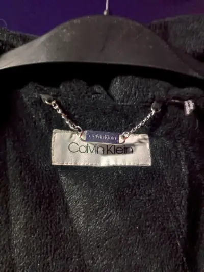 Abrigo largo negro Calvin Klein para mujer - miniatura 4