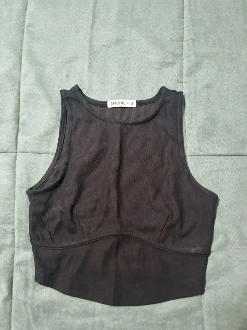 Top negro sin mangas Opposite talla S - 3