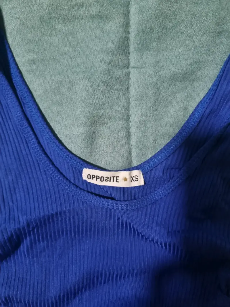 Body azul sin mangas Opposite talla XS - 3