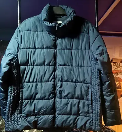 Chaqueta acolchada azul para hombre talla 2XL - miniatura 2