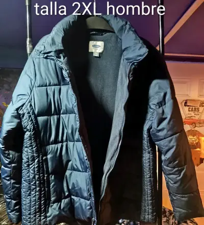 Chaqueta acolchada azul para hombre talla 2XL - miniatura 3