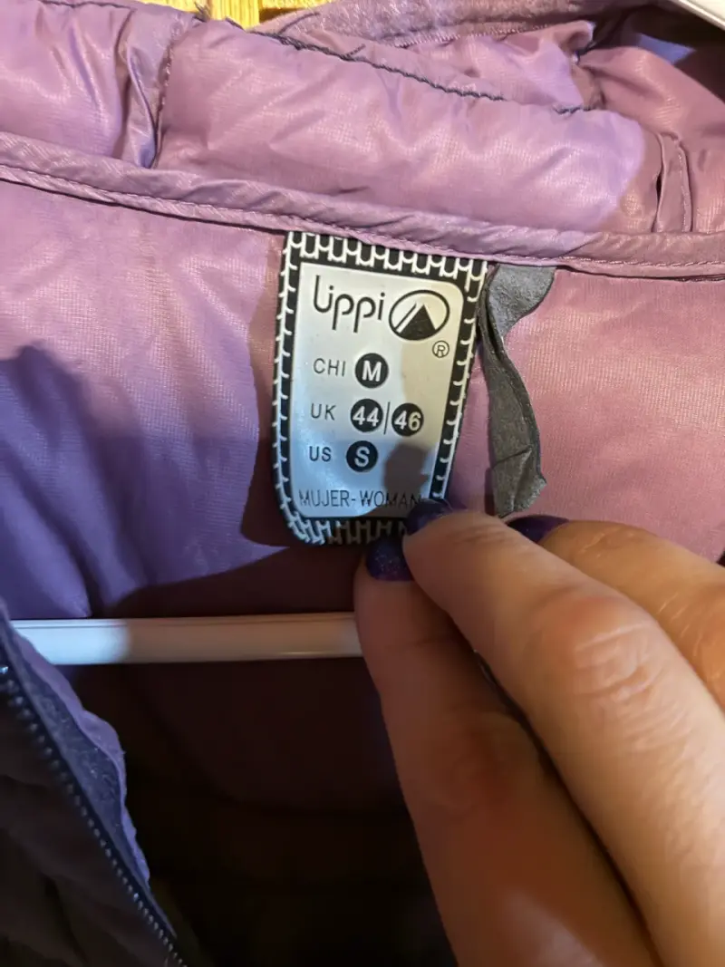Chaqueta de plumas morada para mujer lippi - 2