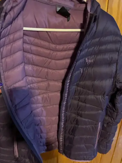 Chaqueta de plumas morada para mujer lippi - miniatura 3