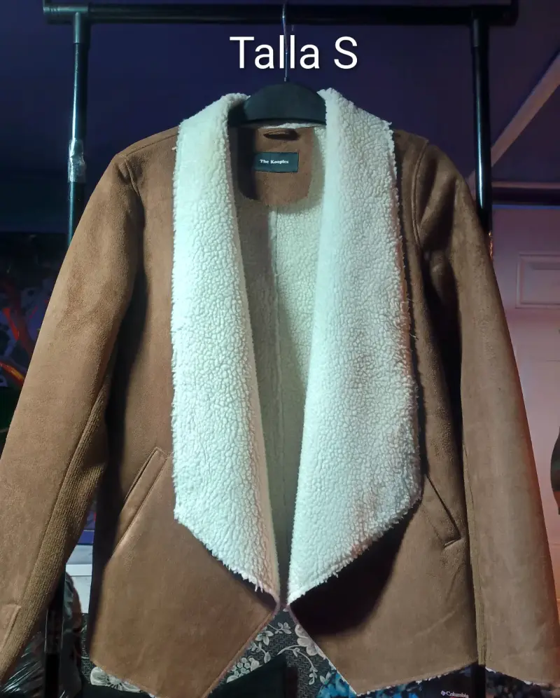 Chaqueta de mujer marrón con forro de lana - 2