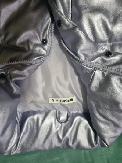 Chaleco Plateado Acolchado para Mujer Talla S - miniatura 1