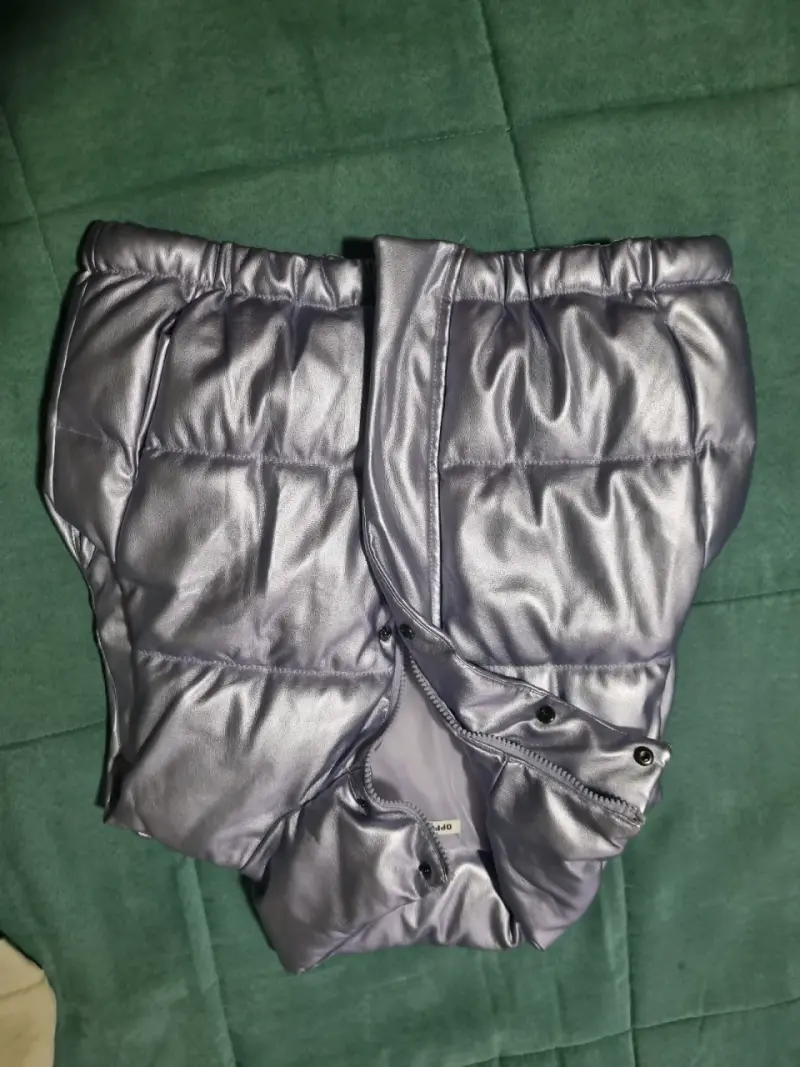 Chaleco Plateado Acolchado para Mujer Talla S - 3