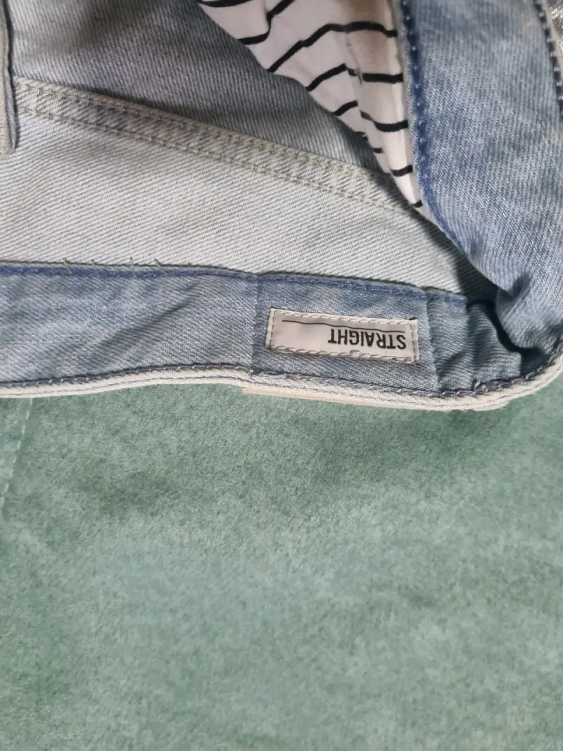 Jeans plateados rectos para mujer - 3