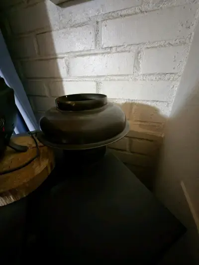 Estufa a gas negra con control digital - miniatura 1