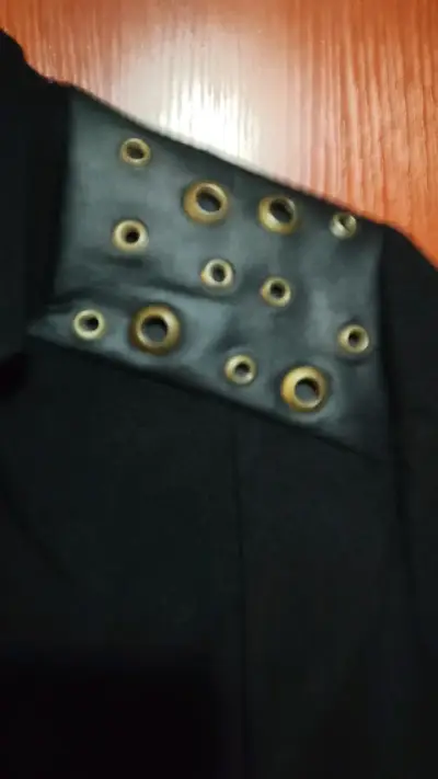 Blazer negro con ojales metálicos BNY'S - miniatura 5